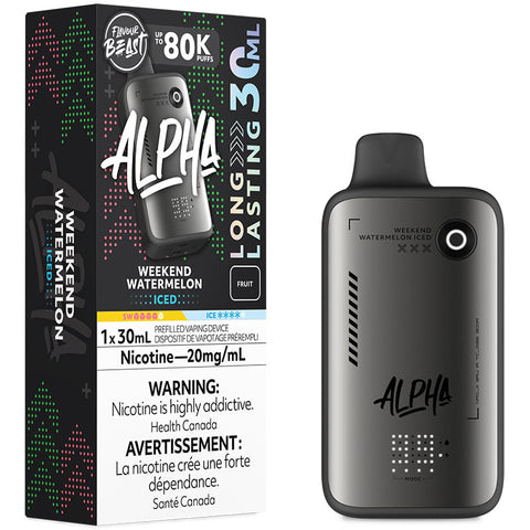 Flavour Beast Alpha Disposable - Weekend Watermelon Iced 20MG
