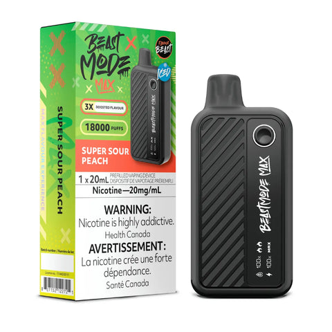BEAST MODE MAX 18K DISPOSABLE Super Sour Peach vape shop vape store wii vape gta york toronto ontario canada best price cheap 1  shop number one shop DISPOSABLE DISPOSABLES salt nic salt Nicotine TFN Herbal Vape dry herb concentrates  Shatter Dabs Weed how to how to? sale boxing day black friday  Marijuana weed Supreme
