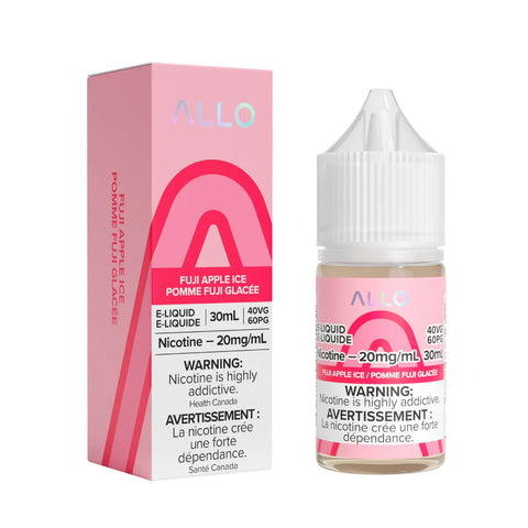 Allo E-Liquid - Fuji Apple Ice 30ml Salt Nic 20mg vape shop vape store wii vape gta york toronto ontario canada best price cheap 1  shop number one shop DISPOSABLE DISPOSABLES salt nic salt Nicotine TFN Herbal Vape dry herb concentrates  Shatter Dabs Weed dash vapes how to how to? sale boxing day black friday  Marijuana weed Supreme
