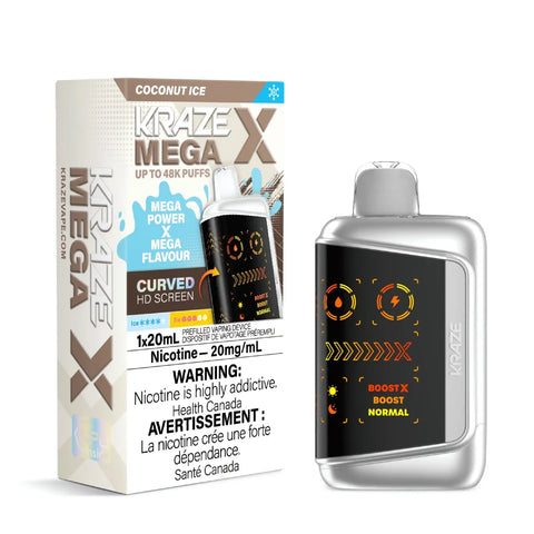 Kraze Mega X Coconut Ice Premium Disposable Vape Wii Vape