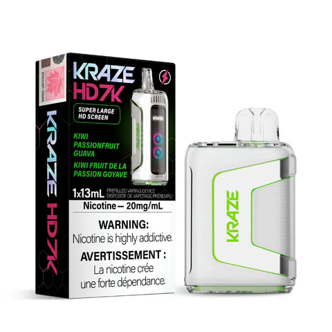 Kraze HD 7000 Disposable - Kiwi Passionfruit Guava vape shop vape store wii vape gta york toronto ontario canada best price cheap 1  shop number one shop DISPOSABLE DISPOSABLES salt nic salt Nicotine TFN Herbal Vape dry herb concentrates  Shatter Dabs Weed dash vapes how to how to? sale boxing day black friday  Marijuana weed Supreme