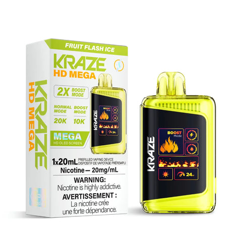 Kraze HD Mega - Fruit Flash Ice vape shop vape store wii vape gta york toronto ontario canada best price cheap 1  shop number one shop DISPOSABLE DISPOSABLES salt nic salt Nicotine TFN Herbal Vape dry herb concentrates  Shatter Dabs Weed how to how to? sale boxing day black friday  Marijuana weed Supreme