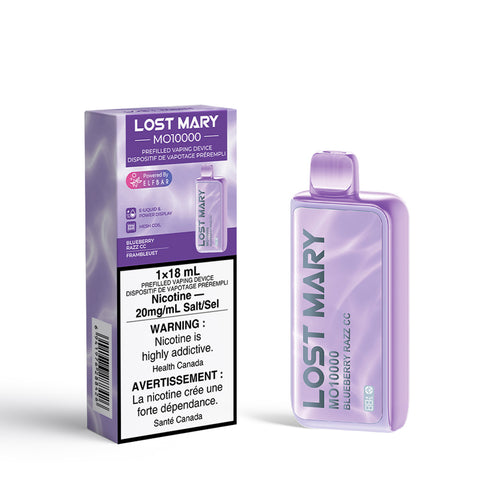 Lost Mary MO10000 Disposable - Blueberry Razz CC vape shop vape store wii vape gta york toronto ontario canada best price cheap 1  shop number one shop DISPOSABLE DISPOSABLES salt nic salt Nicotine TFN Herbal Vape dry herb concentrates  Shatter Dabs Weed how to how to? sale boxing day black friday  Marijuana weed Supreme