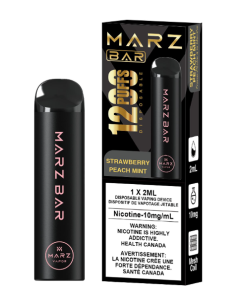 Marz Bar 1200 Strawberry Peach Mint Disposable Vape Wii Vape