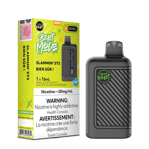 Flavour Beast Beast Mode 8K Disposable - Slammin' STS Iced vape shop vape store wii vape gta york toronto ontario canada best price cheap 1  shop number one shop DISPOSABLE DISPOSABLES salt nic salt Nicotine TFN Herbal Vape dry herb concentrates  Shatter Dabs Weed dash vapes how to how to? sale boxing day black friday  Marijuana weed Supreme
