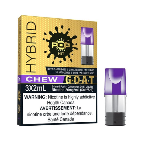 Pop Pods Hybrid 2% G.O.A.T. Series Stlth - Chew vape shop vape store wii vape gta york toronto ontario canada best price cheap #1  shop number one shop DISPOSABLE DISPOSABLES salt nic salt Nicotine TFN  in toronto Herbal Vape dry herb concentrates  Shatter Dabs Weed dash vapes  Marijuana weed Supreme