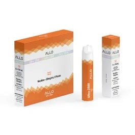 Allo Ultra 2500 Peach Disposable Vape 2500 Puffs Wii Vape Canada