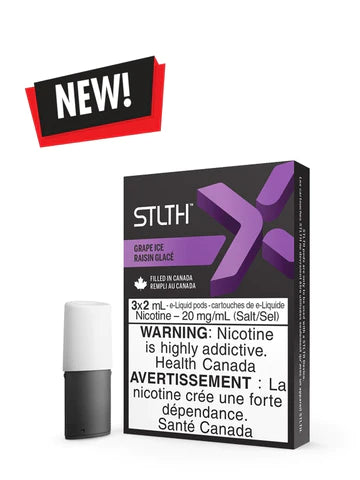 STLTH X Grape Ice Pods 3-Pack Premium Vape Pods Canada