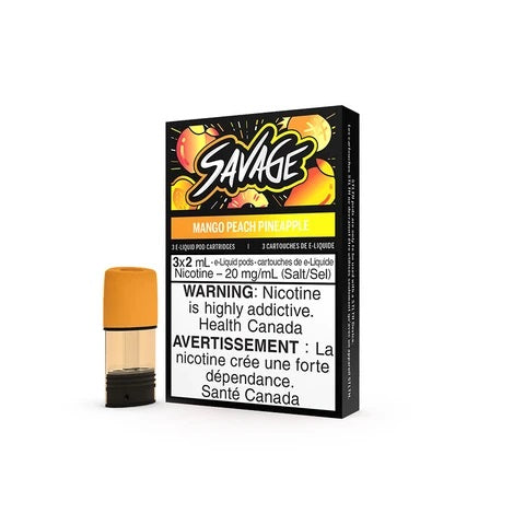 Savage Mango Peach Pineapple STLTH Pods (3 Pack) Wii Vape