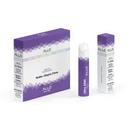 Allo Ultra 2500 Disposable - Grape Ice 20mg vape shop vape store wii vape gta york toronto ontario canada best price cheap #1  shop number one shop DISPOSABLE DISPOSABLES salt nic salt Nicotine TFN  in toronto Herbal Vape dry herb concentrates  Shatter Dabs Weed dash vapes Marijuana weed