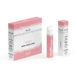Allo Ultra 2500 Disposable - Strawberry Banana 20mg vape shop vape store wii vape gta york toronto ontario canada best price cheap #1  shop number one shop DISPOSABLE DISPOSABLES salt nic salt Nicotine TFN  in toronto Herbal Vape dry herb concentrates  Shatter Dabs Weed dash vapes Marijuana weed