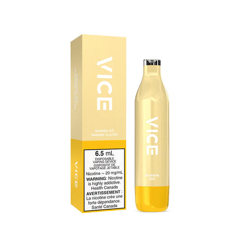 VICE 2500 DISPOSABLE - BANANA ICE vape shop vape store wii vape gta york toronto ontario canada best price cheap #1  shop number one shop DISPOSABLE DISPOSABLES salt nic salt Nicotine TFN  in toronto Herbal Vape dry herb concentrates  Shatter Dabs Weed dash vapes  Marijuana weed Supreme