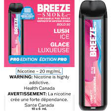 Breeze Pro 2000 Puffs Disposable Device LUSH ICE vape shop vape store wii vape gta york toronto ontario canada best price cheap 1  shop number one shop DISPOSABLE DISPOSABLES salt nic salt Nicotine TFN Herbal Vape dry herb concentrates  Shatter Dabs Weed dash vapes how to how to? sale boxing day black friday  Marijuana weed Supreme