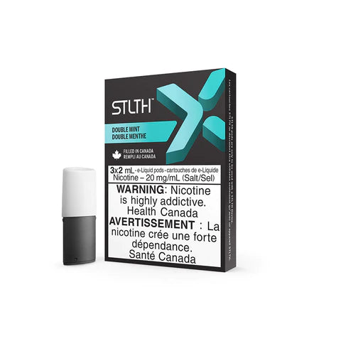 Experience the refreshing blend of spearmint and peppermint with STLTH X Double Mint pods. Premium quality vape pods with frosty exhale. Shop now at Wii Vape.