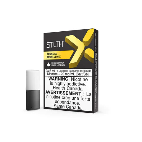 STLTH X POD PACK BANANA ICE (3 PACK) vape shop vape store wii vape gta york toronto ontario canada best price cheap #1  shop number one shop in toronto Herbal Vape dry herb concentrates Shatter Dabs Weed