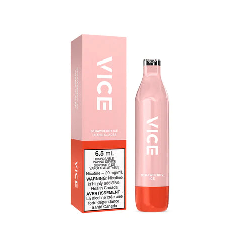 VICE 2500 DISPOSABLE - STRAWBERRY ICE vape shop vape store wii vape gta york toronto ontario canada best price cheap #1  shop number one shop DISPOSABLE DISPOSABLES salt nic salt Nicotine TFN  in toronto Herbal Vape dry herb concentrates  Shatter Dabs Weed dash vapes  Marijuana weed Supreme